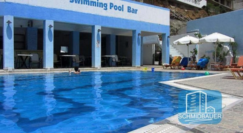 Agia Galini Kreta, Agia Galini: Zentral gelegenes Hotel mit Swimmingpool zum Verkauf Gewerbe kaufen